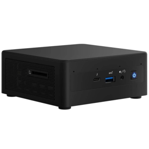Intel NUC 11 Performance Kit Mini PC, Intel Core i7-1165G7, 16GB RAM, 500GB SSD, Intel Iris Xe Graphics, Wi-Fi 6 / Bluetooth 5.2 HDMI 2.0a, 2x Thunderbolt 04, Windows 10, Black | RNUC11PAQI70QA1